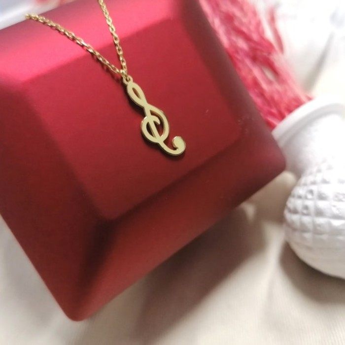 Treble Music Note Pendant